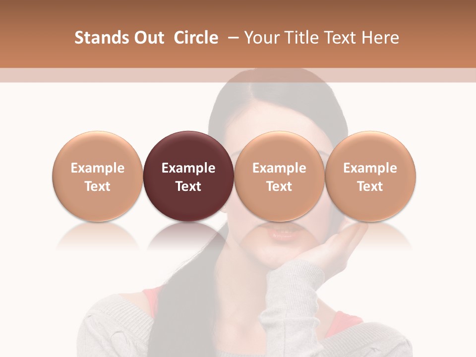 Hair Caucasian Expression PowerPoint Template