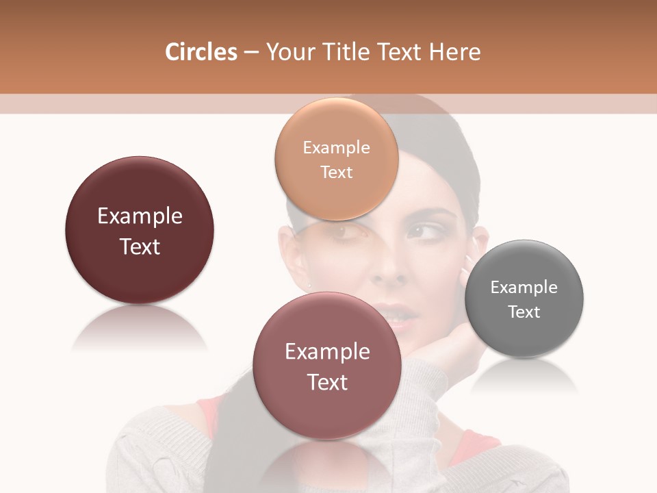 Hair Caucasian Expression PowerPoint Template