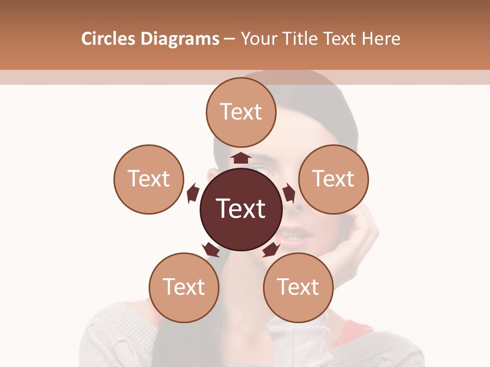 Hair Caucasian Expression PowerPoint Template