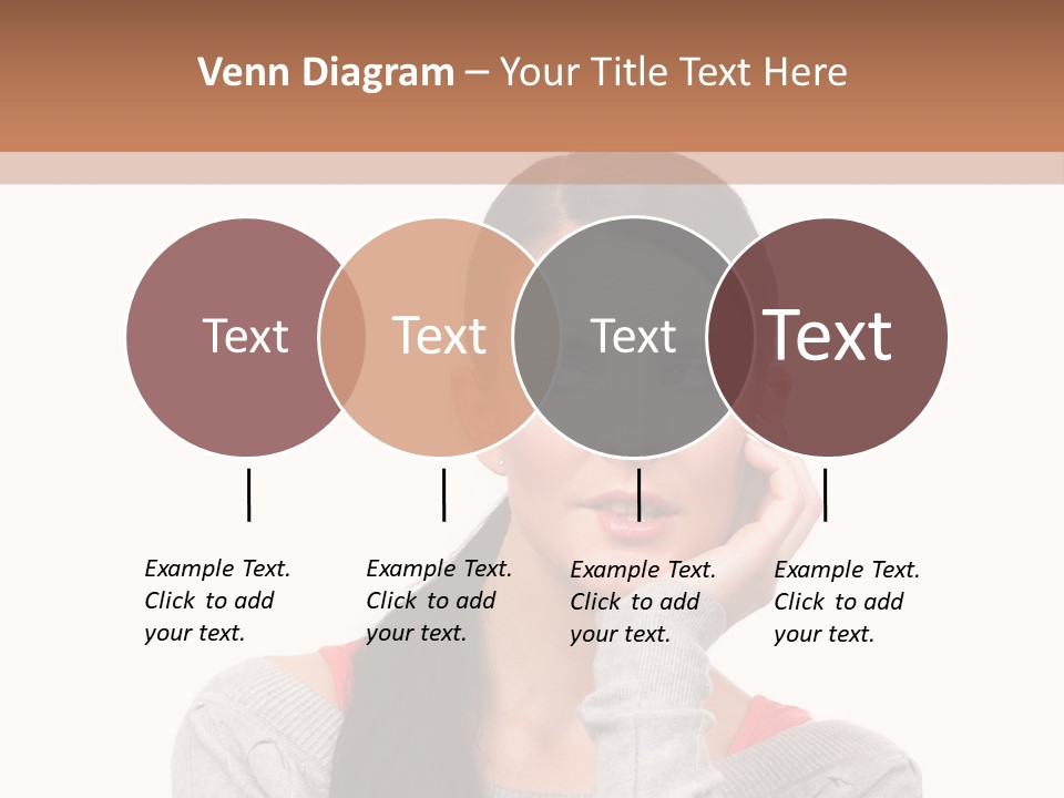 Hair Caucasian Expression PowerPoint Template