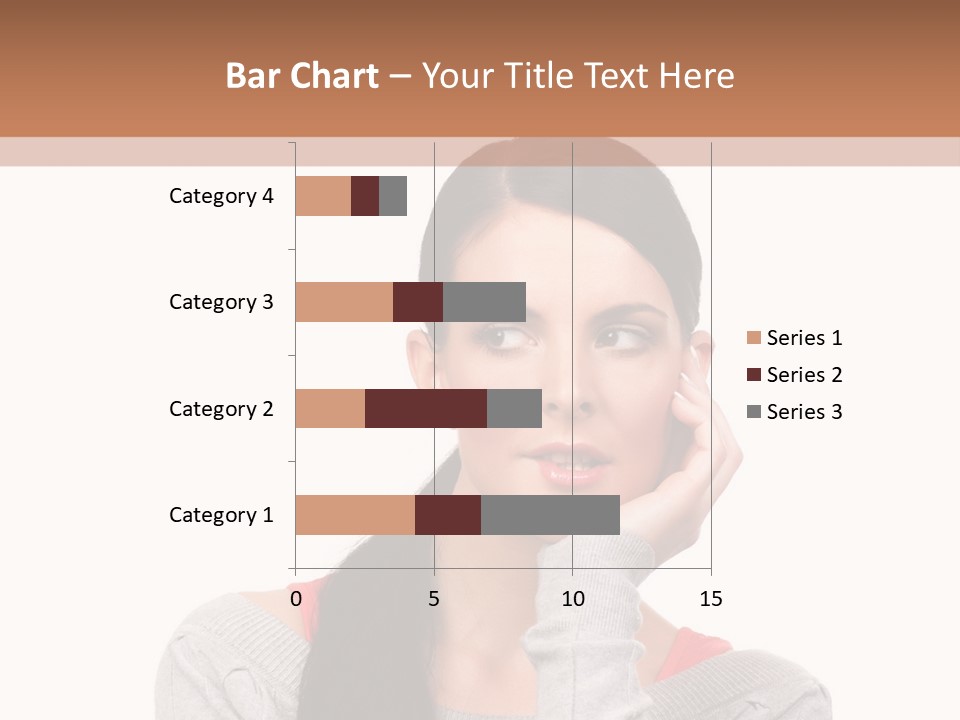 Hair Caucasian Expression PowerPoint Template