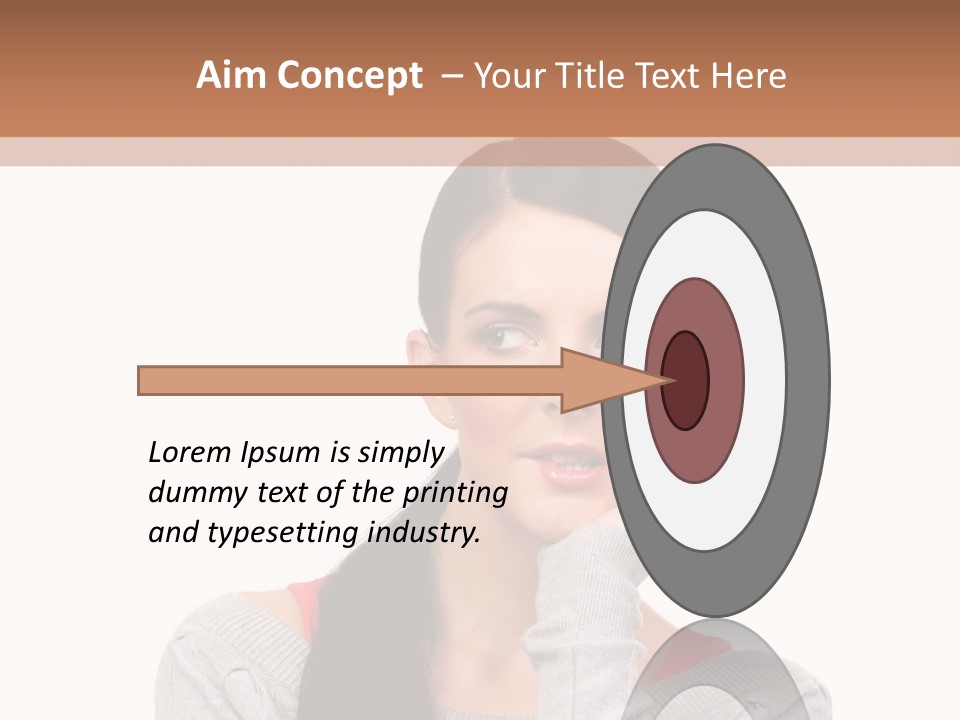 Hair Caucasian Expression PowerPoint Template