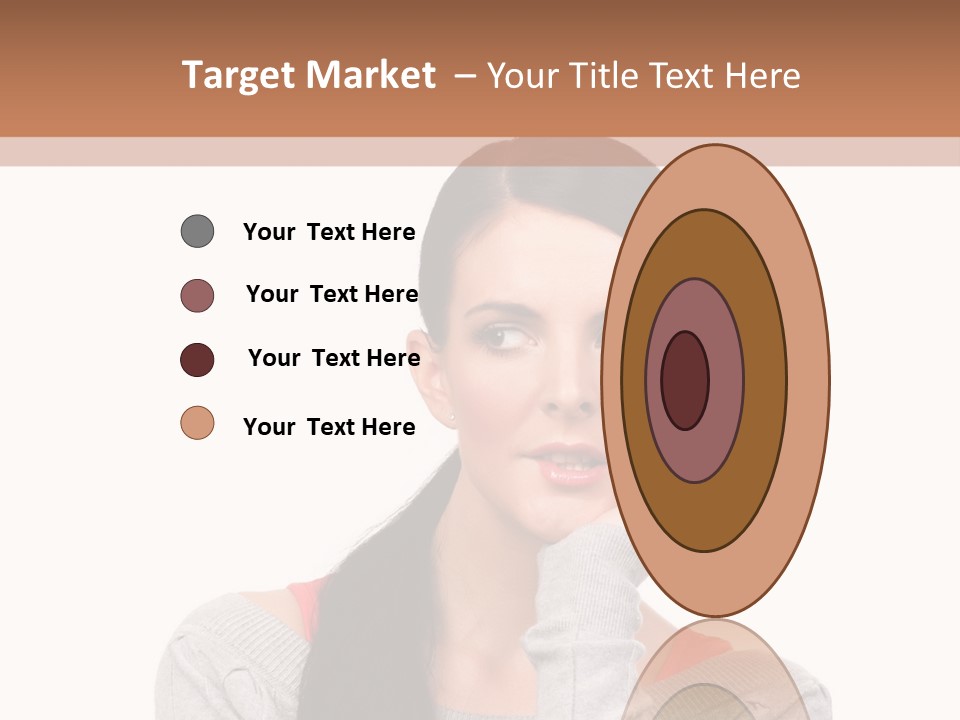 Hair Caucasian Expression PowerPoint Template