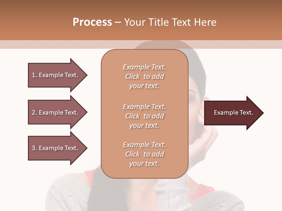 Hair Caucasian Expression PowerPoint Template