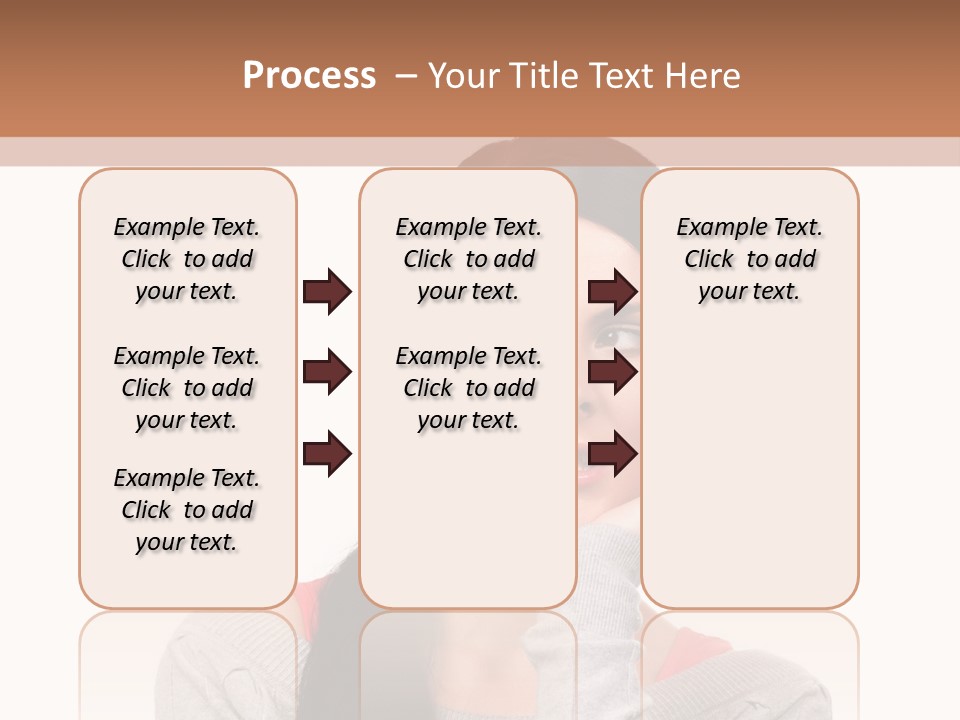 Hair Caucasian Expression PowerPoint Template