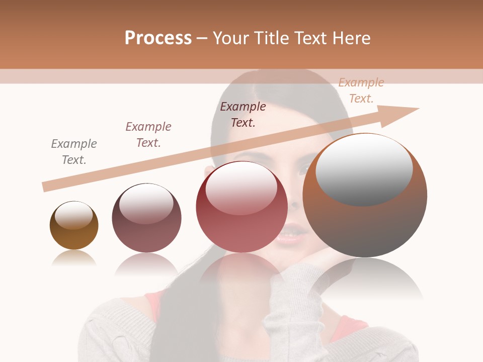 Hair Caucasian Expression PowerPoint Template