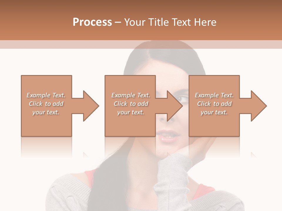 Hair Caucasian Expression PowerPoint Template