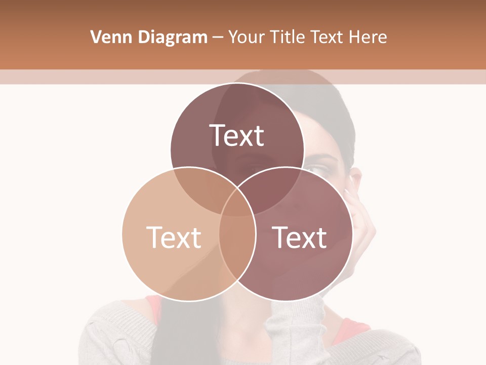 Hair Caucasian Expression PowerPoint Template