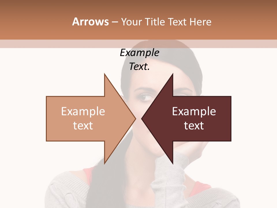 Hair Caucasian Expression PowerPoint Template