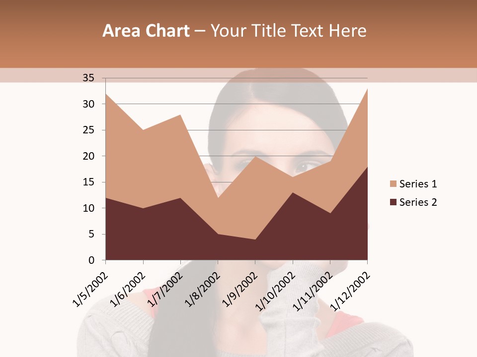 Hair Caucasian Expression PowerPoint Template