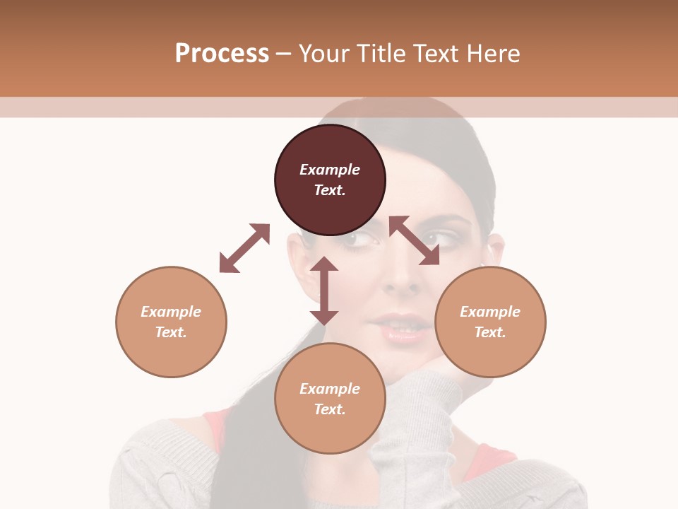 Hair Caucasian Expression PowerPoint Template