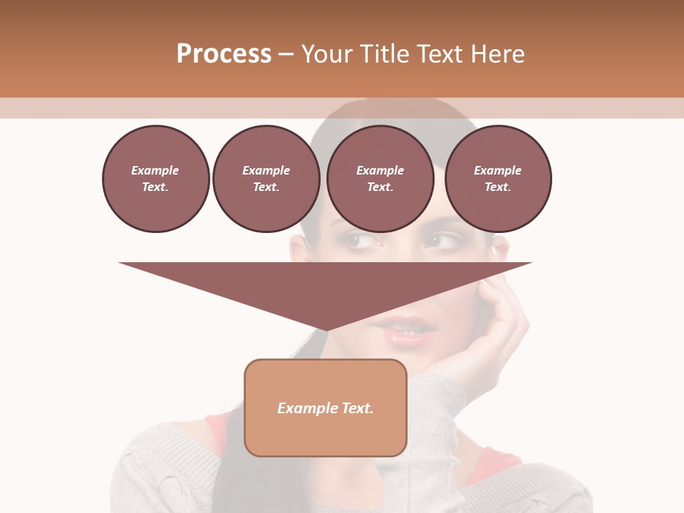 Hair Caucasian Expression PowerPoint Template
