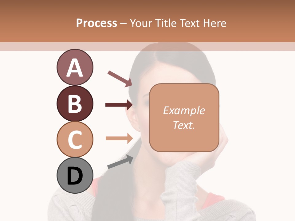 Hair Caucasian Expression PowerPoint Template