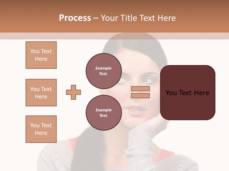 Hair Caucasian Expression PowerPoint Template