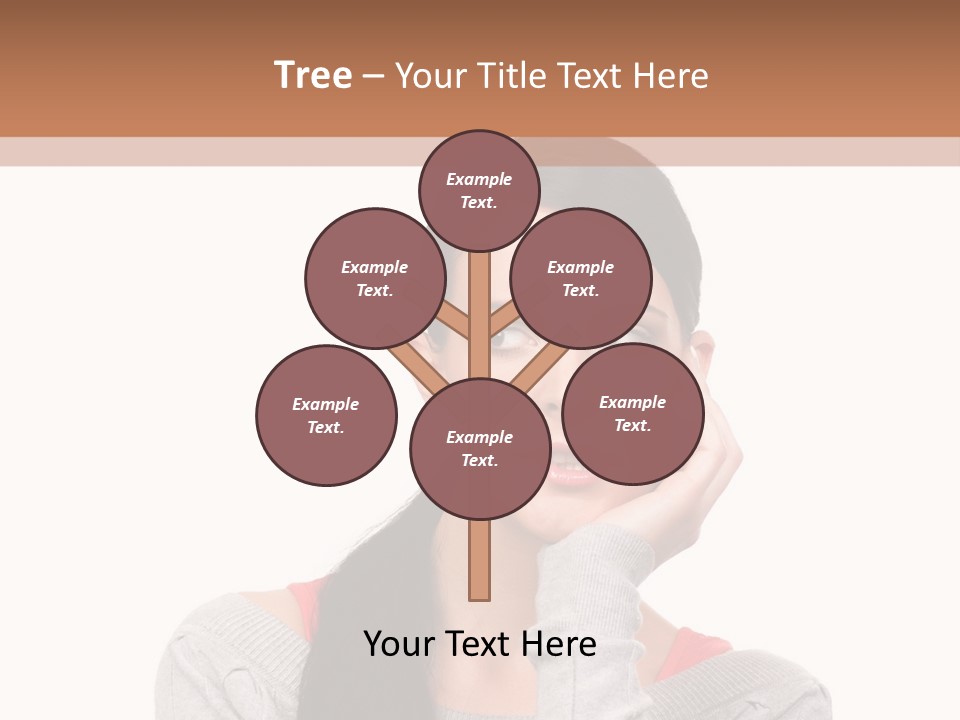 Hair Caucasian Expression PowerPoint Template