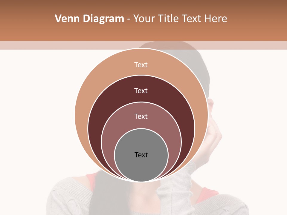 Hair Caucasian Expression PowerPoint Template