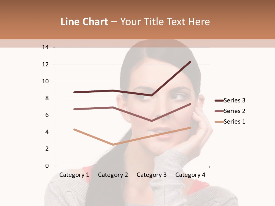 Hair Caucasian Expression PowerPoint Template