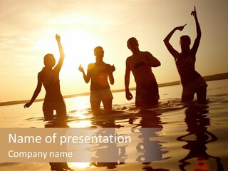 Sunset Beach Party PowerPoint Template