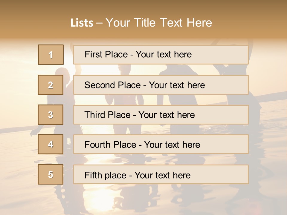 Sunset Beach Party PowerPoint Template