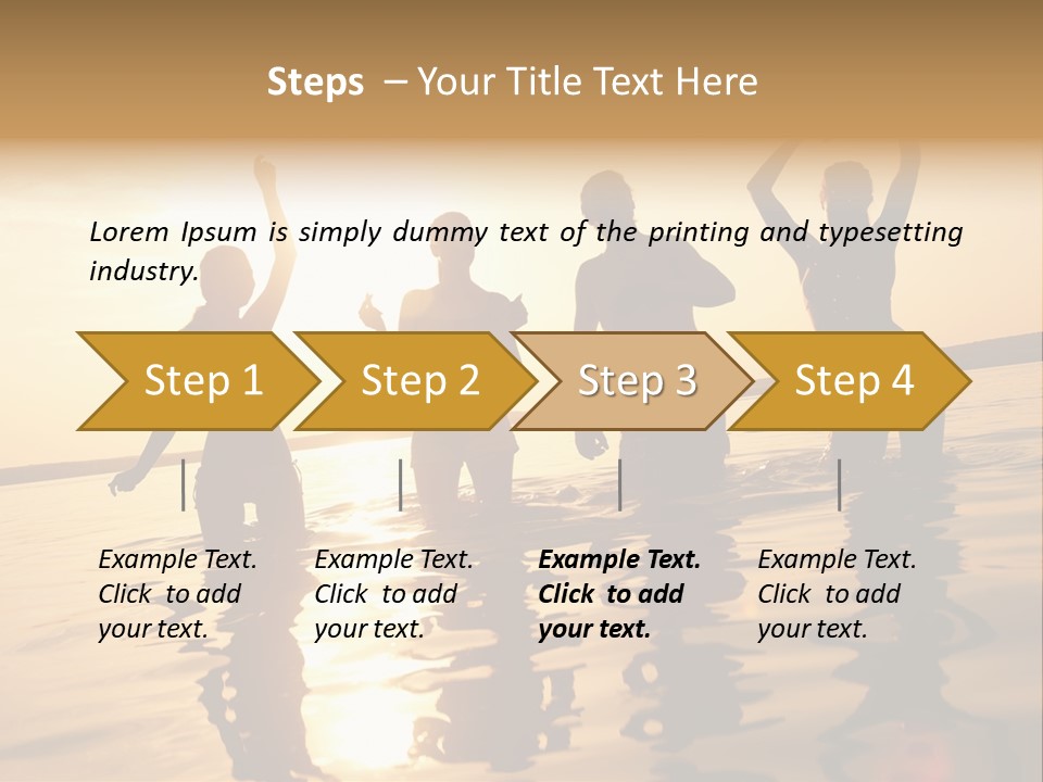 Sunset Beach Party PowerPoint Template