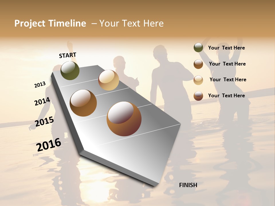 Sunset Beach Party PowerPoint Template