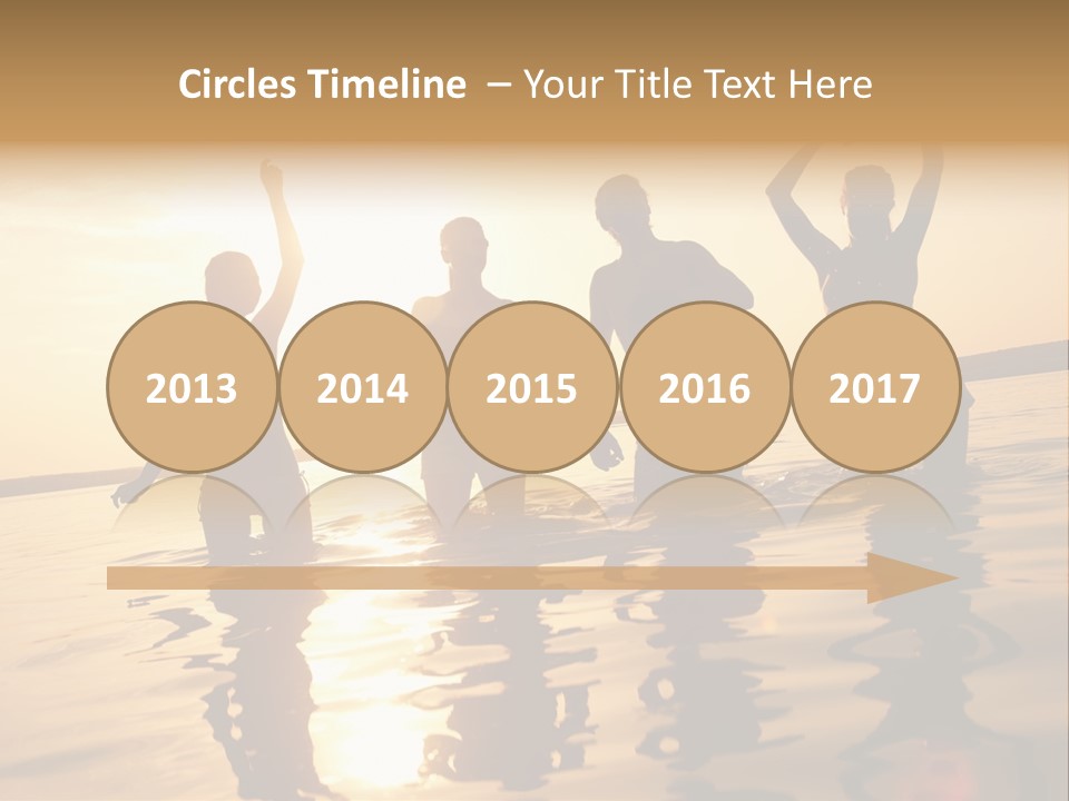 Sunset Beach Party PowerPoint Template