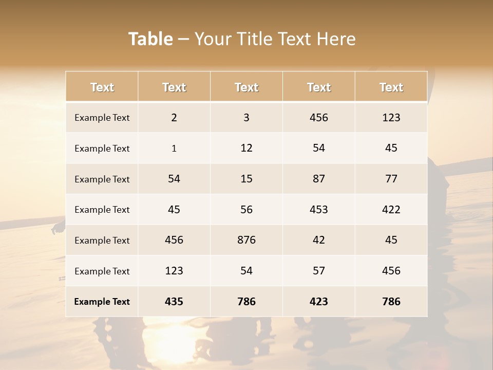 Sunset Beach Party PowerPoint Template