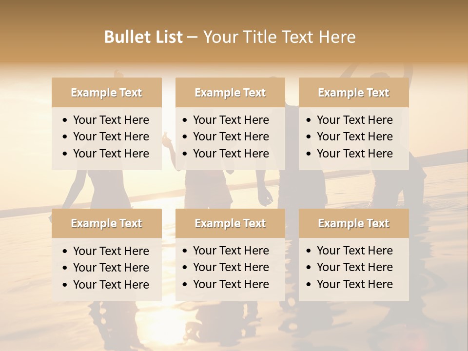 Sunset Beach Party PowerPoint Template