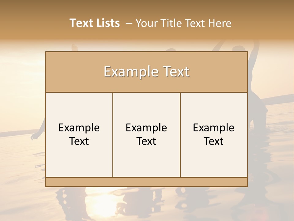Sunset Beach Party PowerPoint Template