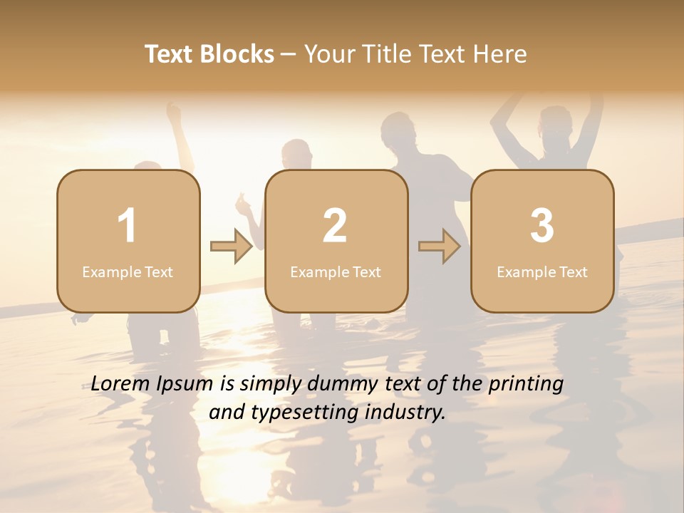 Sunset Beach Party PowerPoint Template