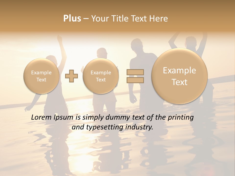 Sunset Beach Party PowerPoint Template