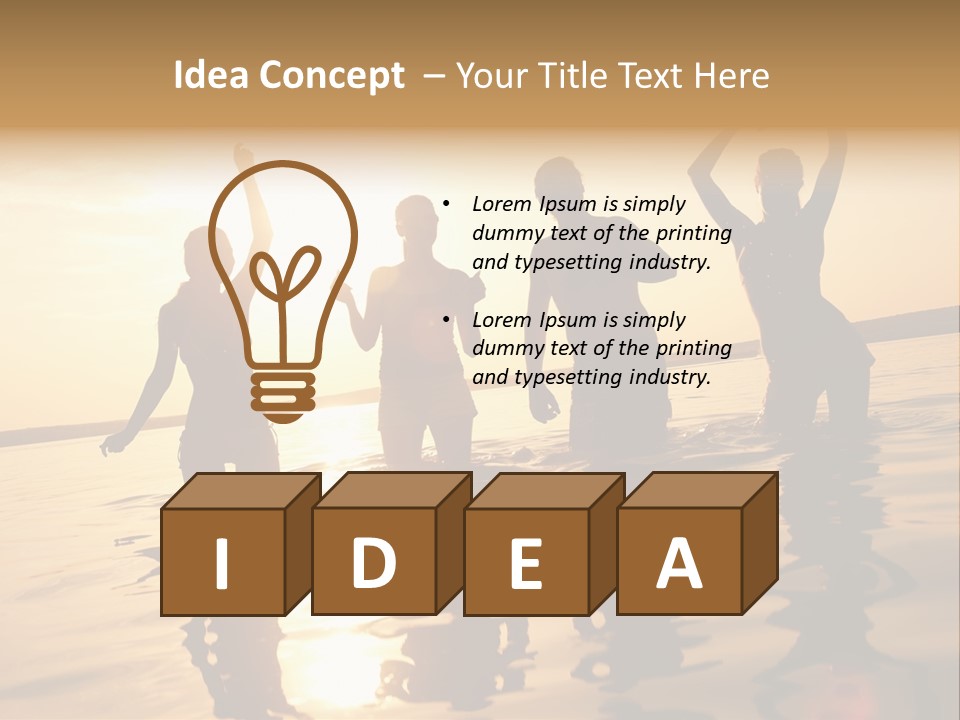 Sunset Beach Party PowerPoint Template