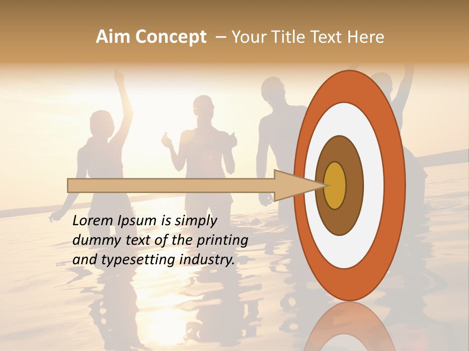 Sunset Beach Party PowerPoint Template