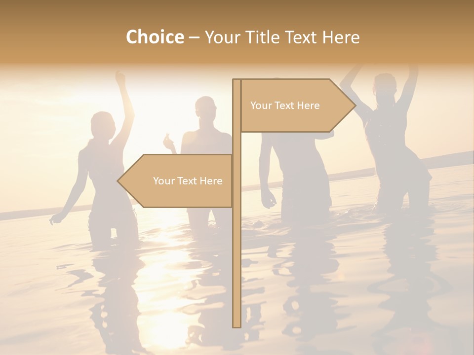 Sunset Beach Party PowerPoint Template