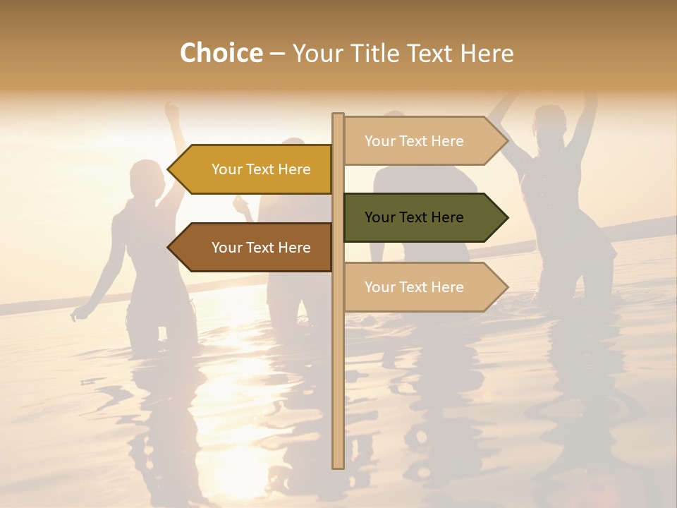 Sunset Beach Party PowerPoint Template