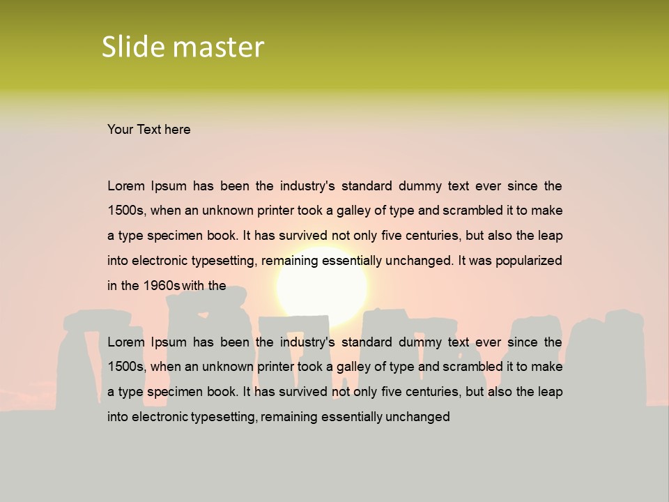 Heavenly Heaven Light PowerPoint Template