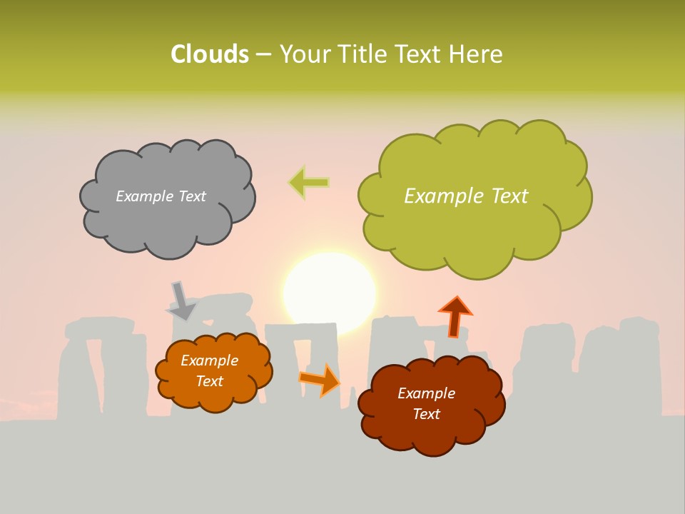 Heavenly Heaven Light PowerPoint Template