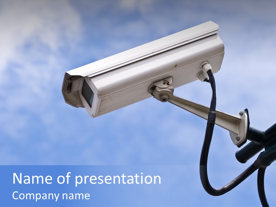 Watching Business Security PowerPoint Template