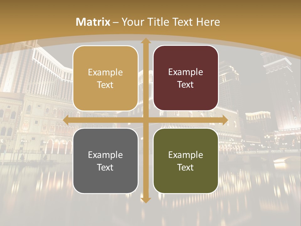 Fake Vacation Macau PowerPoint Template