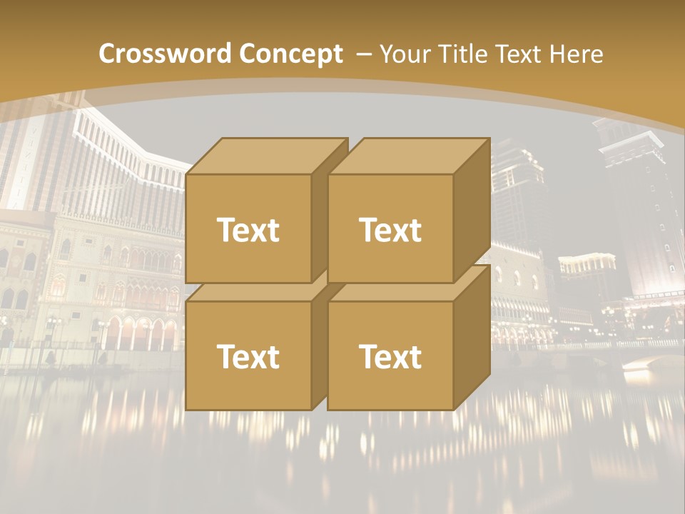 Fake Vacation Macau PowerPoint Template