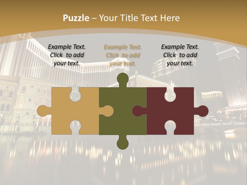 Fake Vacation Macau PowerPoint Template