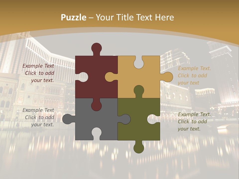 Fake Vacation Macau PowerPoint Template