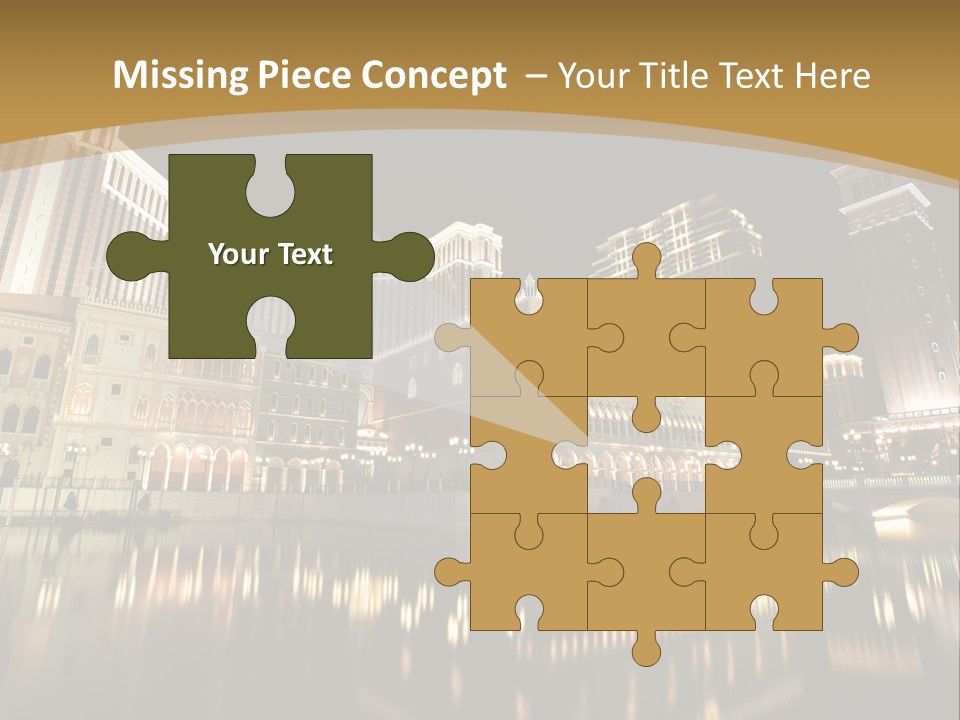 Fake Vacation Macau PowerPoint Template