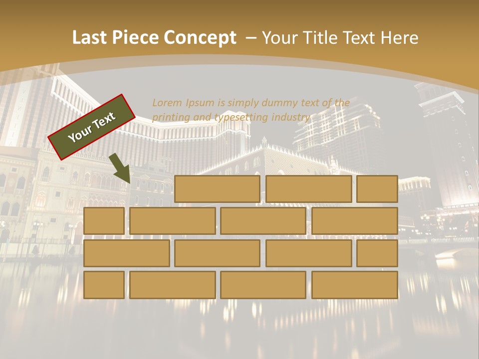 Fake Vacation Macau PowerPoint Template