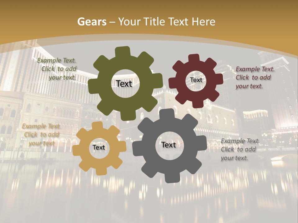 Fake Vacation Macau PowerPoint Template