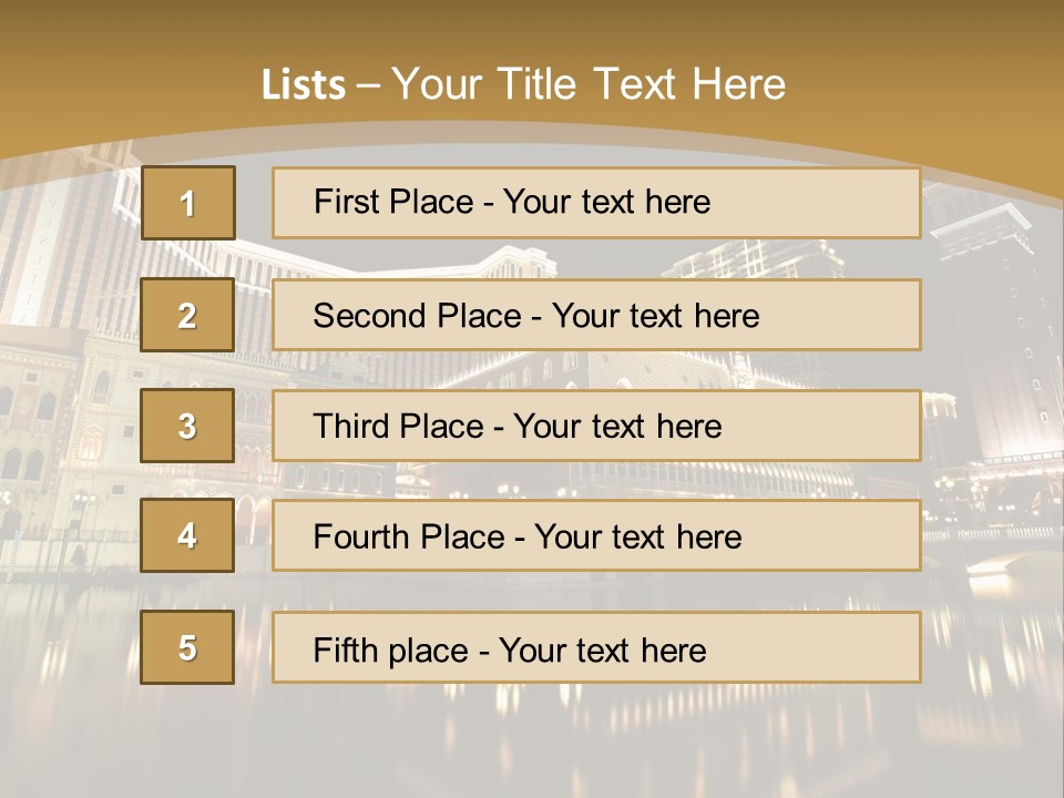 Fake Vacation Macau PowerPoint Template