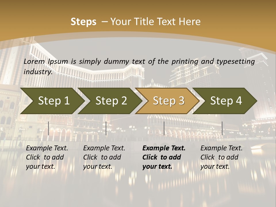 Fake Vacation Macau PowerPoint Template