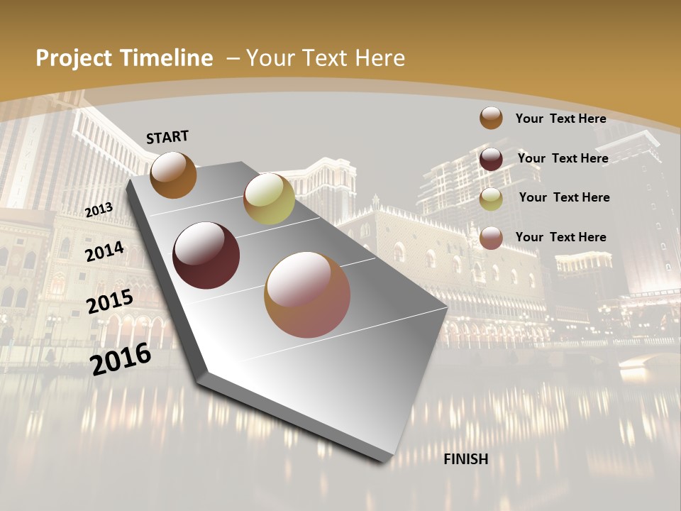 Fake Vacation Macau PowerPoint Template