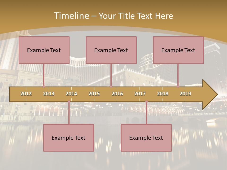 Fake Vacation Macau PowerPoint Template