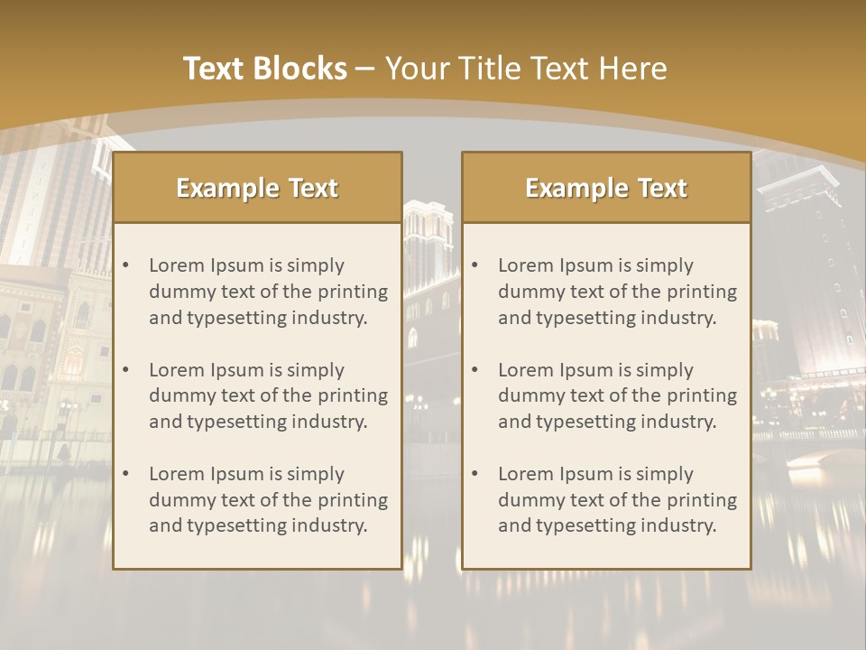 Fake Vacation Macau PowerPoint Template